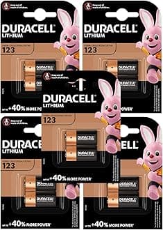 Duracell High Power Lithium 123 Battery 3V, pack of 10 (CR123 / CR123A / CR17345) designed for use in Arlo cameras, sensors, keyless locks, photo flash and flashlights [Amazon exclusive]