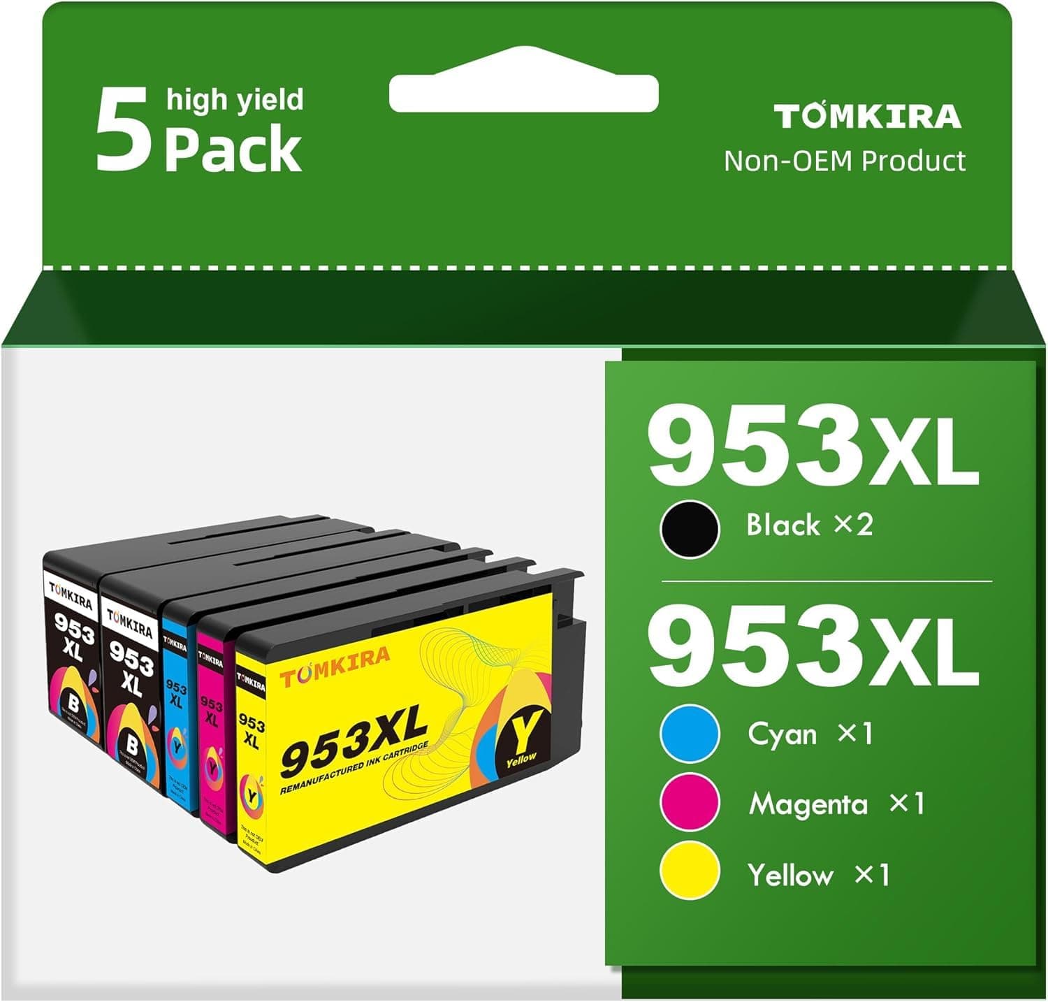5 Pack 953XL Ink Cartridges Multipack