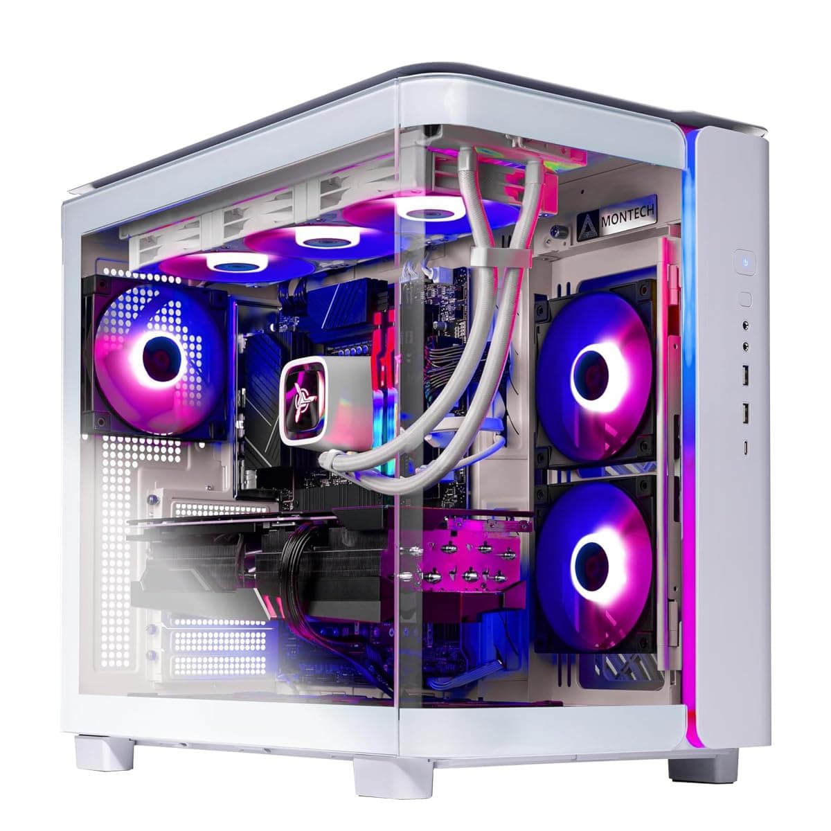 Skytech King 95 Gaming PC Desktop, Ryzen 9 9900X3D 4.4 GHz (5.5GHz Turbo), NVIDIA RTX 5070 Ti 16GB, 2TB Gen4 NVMe SSD, 32GB DDR5 RAM 6000 RGB, 850W Gold ATX 3 PSU, 360mm ARGB AIO, Wi-Fi, Win 11