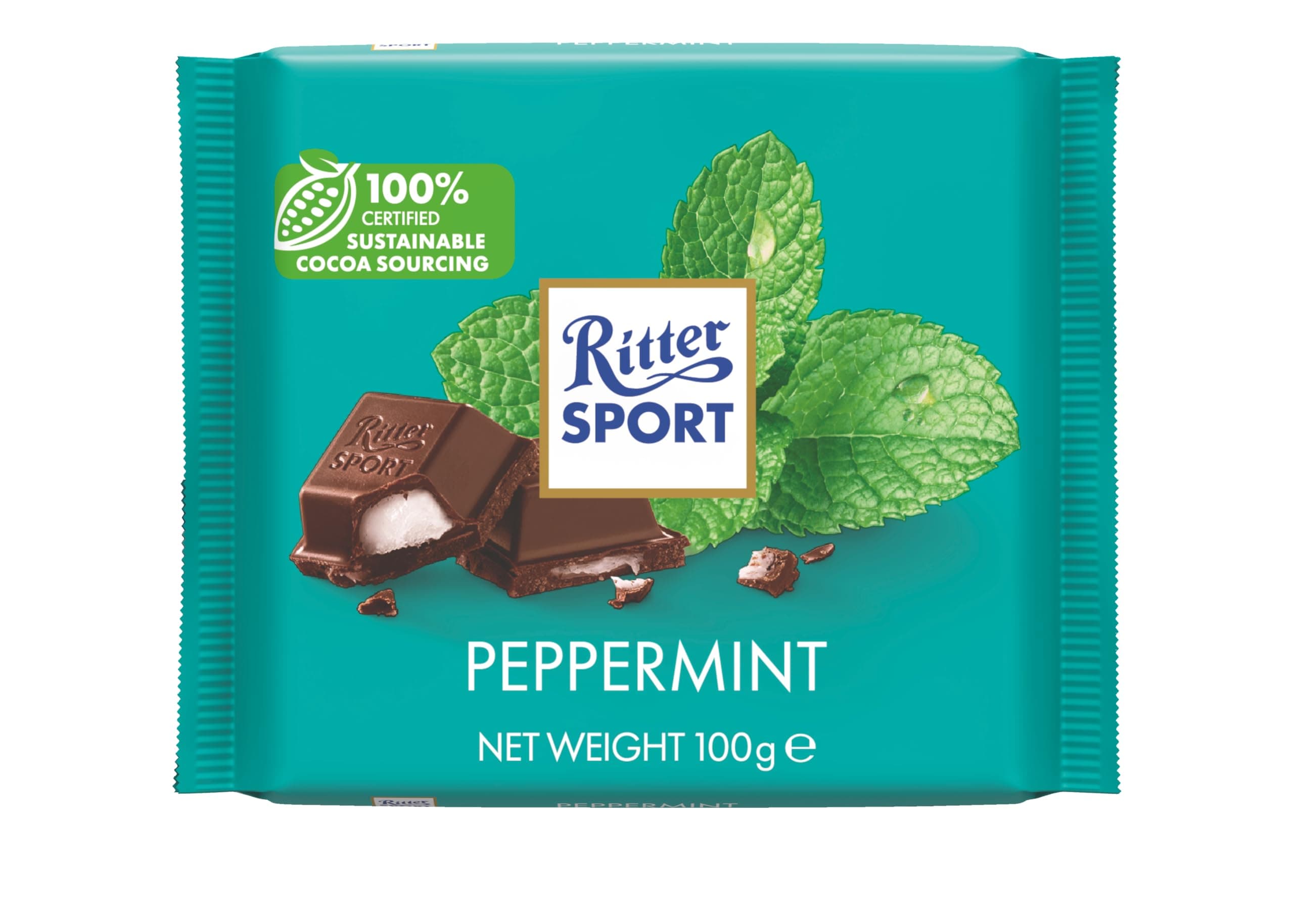 Peppermint Dark Chocolate Bar, 100g, Chocolate Sharing Bar