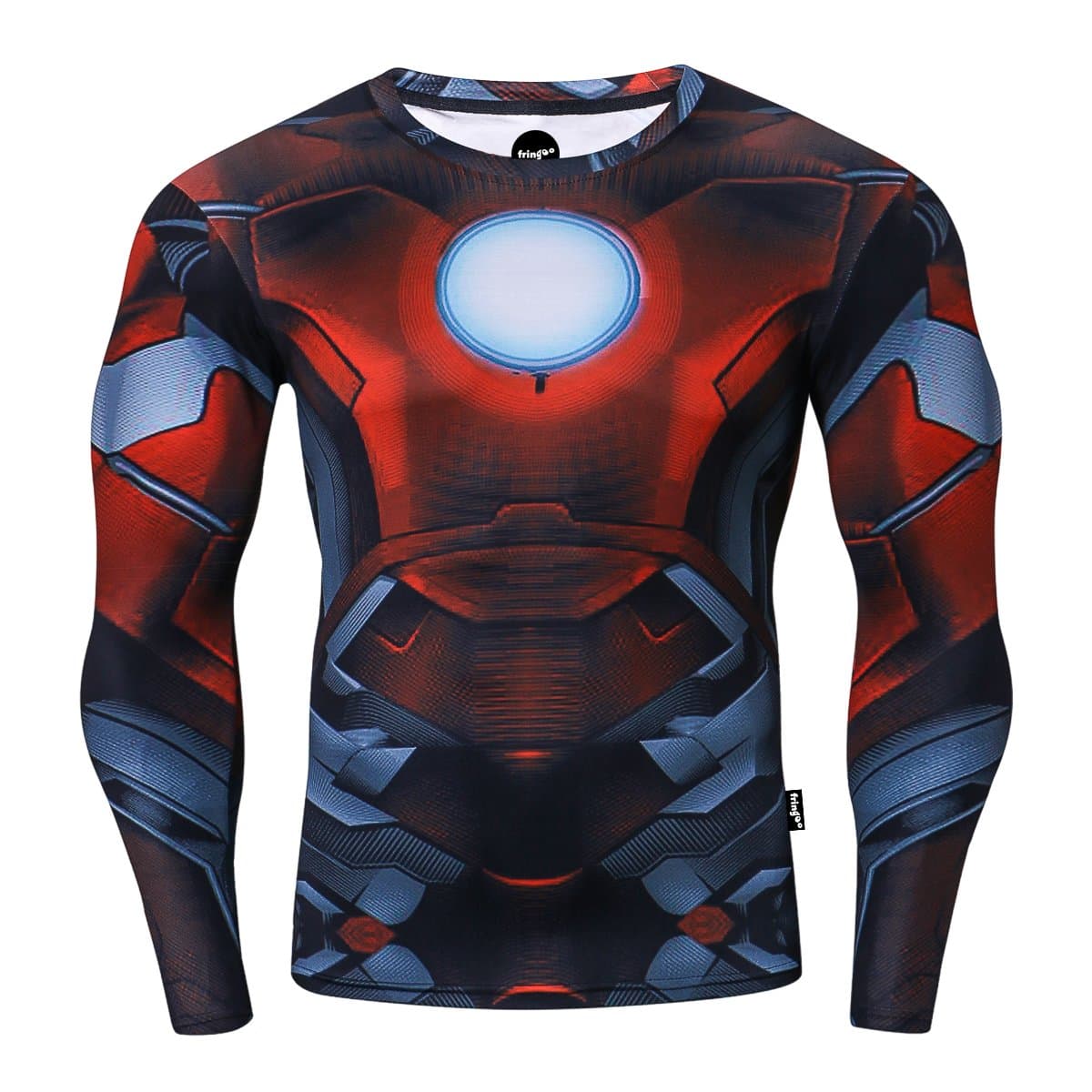 Mens Compression Superhero Top Base Layer Gym Long Sleeve Running Thermal Sweatshirt Workout