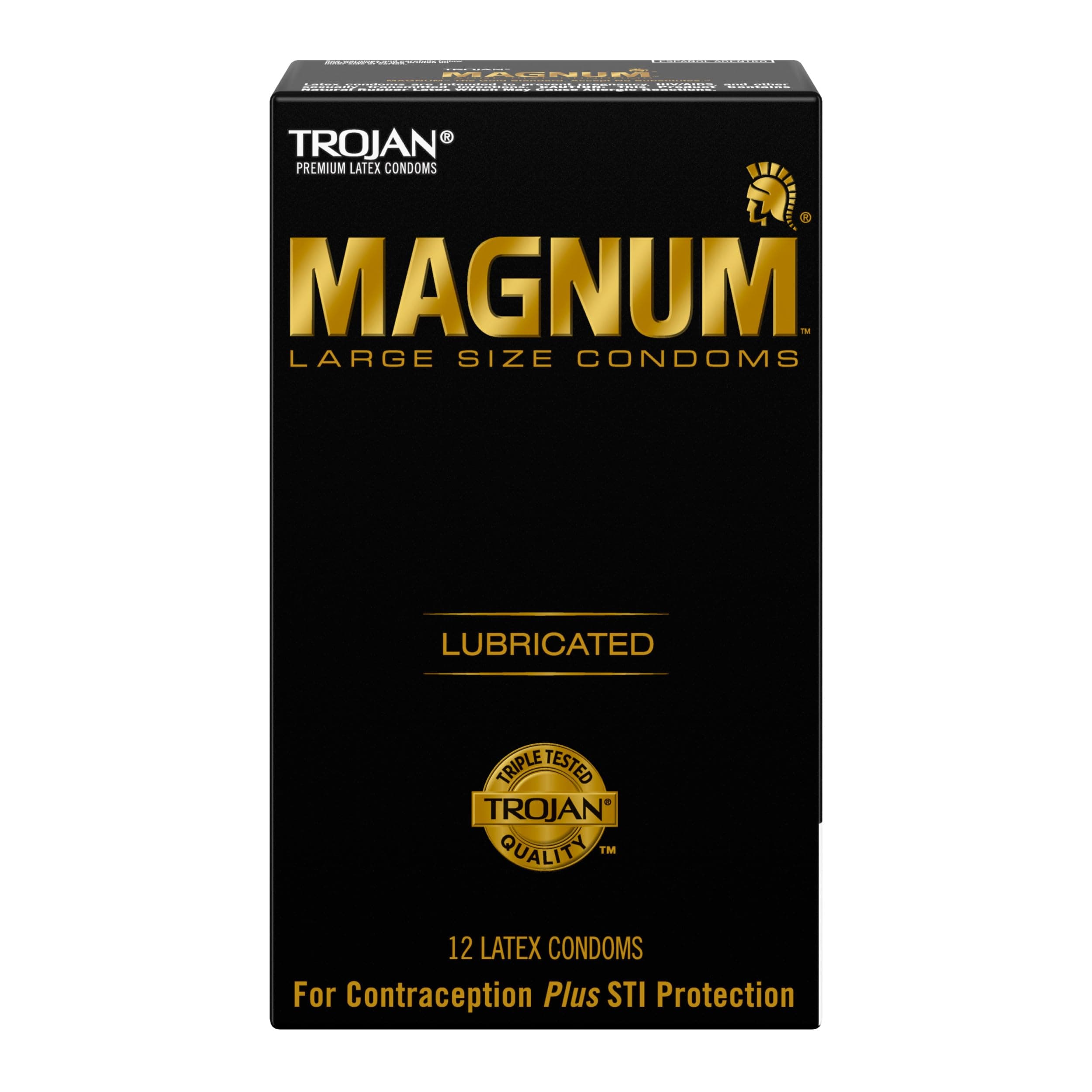 Magnum Lubricated Condoms, Large, 12-Count