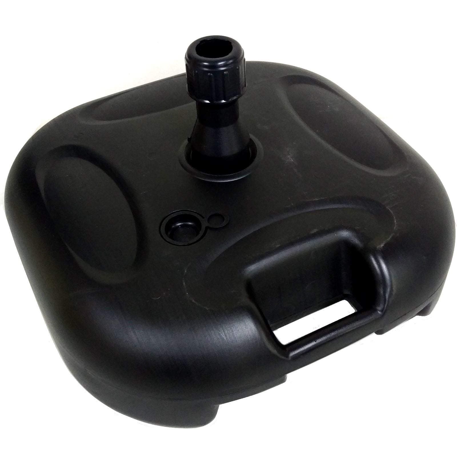 Gr8 Garden Large Square 20 Litre Black Plastic Parasol Base Beach Umbrella Stand Sunshade Heavy Duty Holder Carry Handle