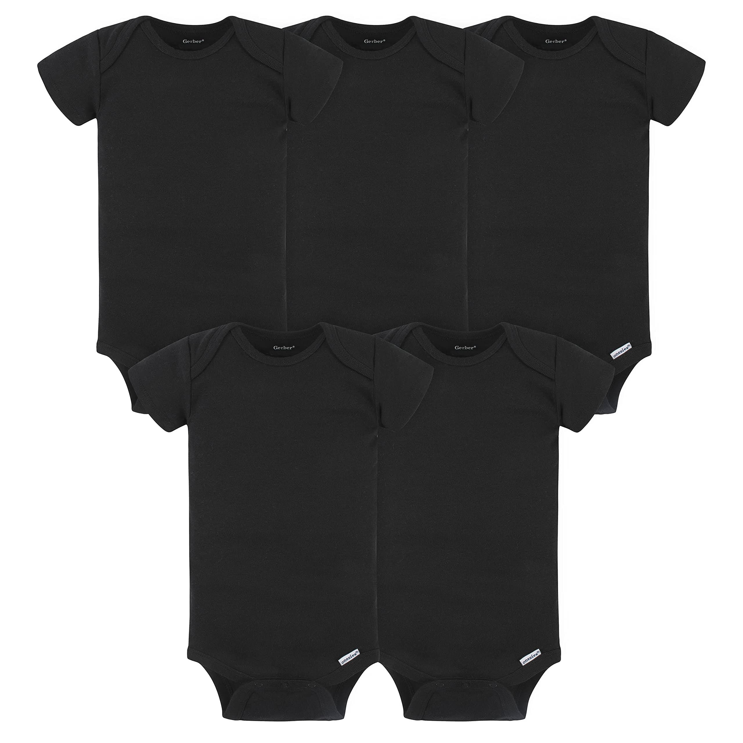 Gerber Baby 5-pack Solid Onesies Bodysuits