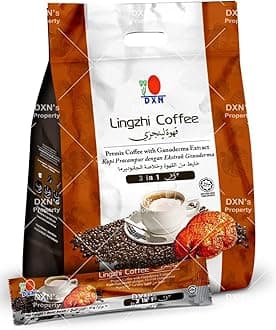 LIMITEDBONUSDEAL DXN Lingzhi 3 in 1 Coffee 20 Sachets (6 Pack)