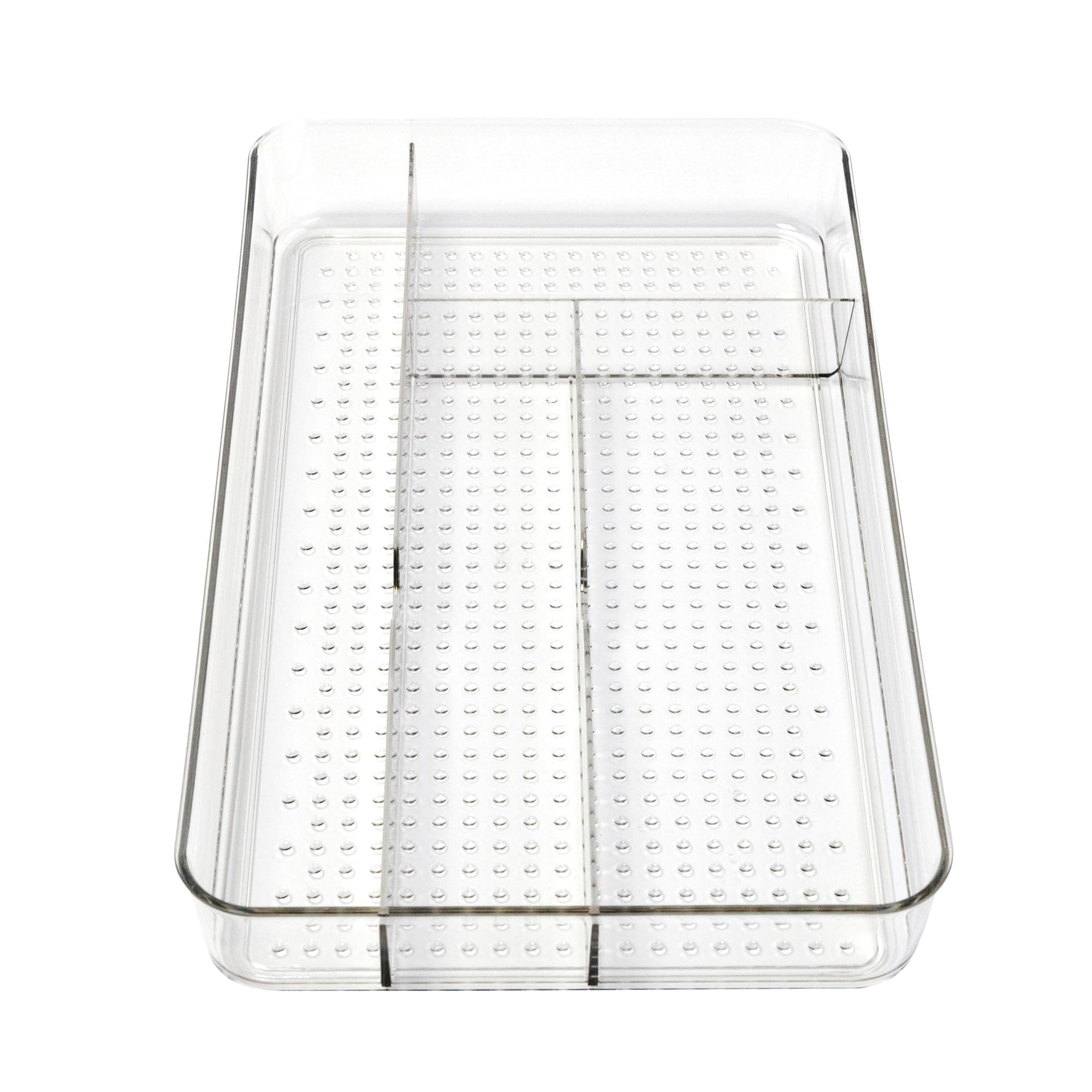 Dial Industries Small Cutlery Silverware Organizer Tray, Clear