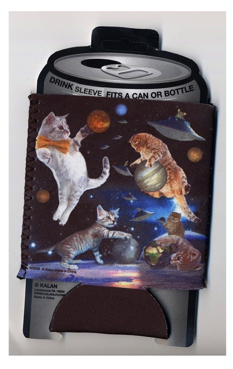 Cats In Space Can Or Bottle Drink Sleeve