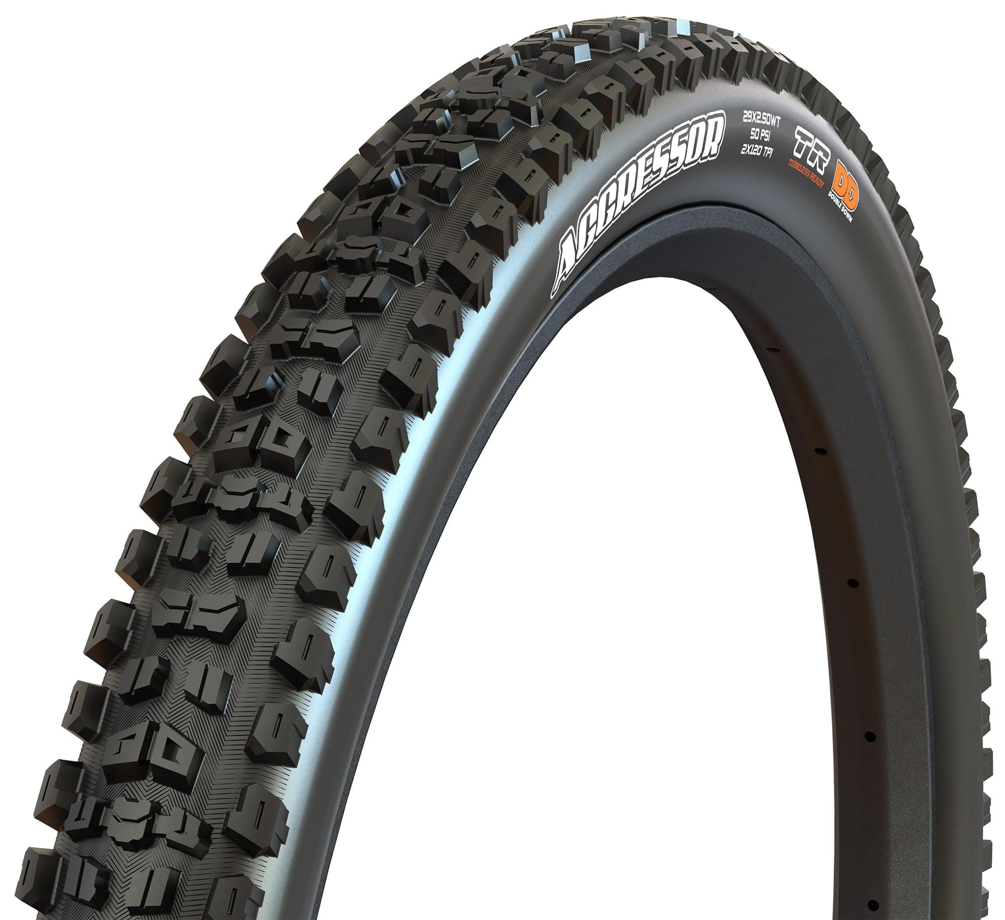 Aggressor - Dual Compound - EXO, DD - E25 Rating, Tubeless | Primarily Intended for Rear Wheel Use