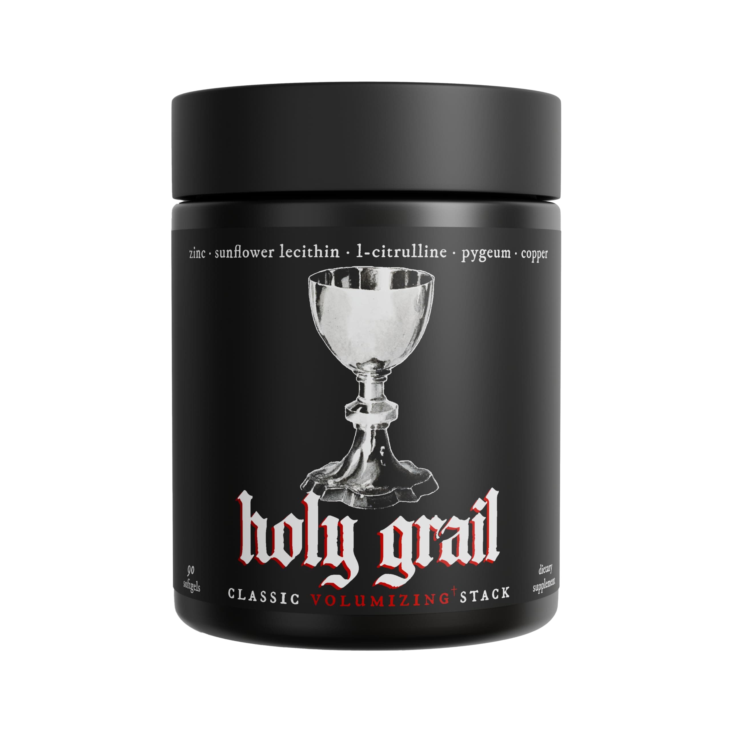 Holy Grail - Semen Volume Booster Stack | Softgel = Higher Bio-Availability | Men's Load & Fertility Enhancer | Sunflower Lecithin, Pygeum, L-Citrulline, Copper, & Zinc for Testosterone | One Month