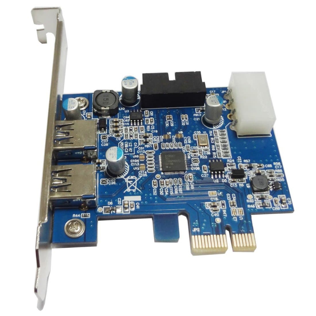 LT103 PCI-E 2-Port USB 3.0 + 20-Pin (Vertical Plug) Expansion Card for Desktop