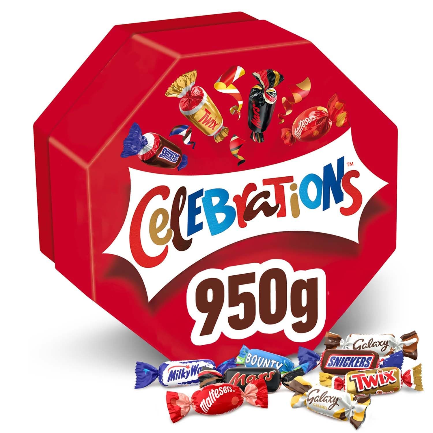 Celebrations Bulk Chocolate Box, 950g, Assorted Chocolates Gift Box with Mini...