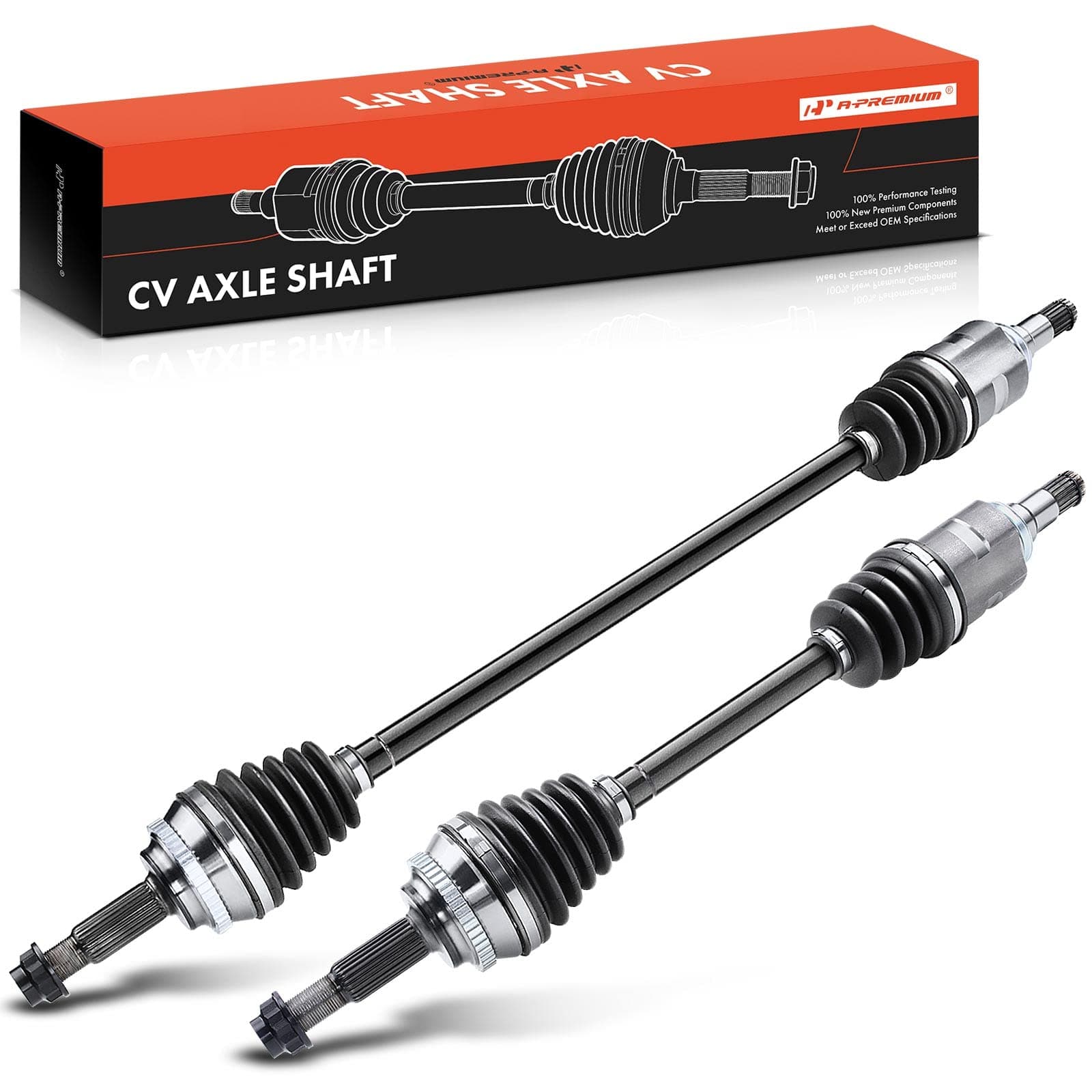 A-Premium Pair (2) Front CV Axle Shaft Assembly Compatible with Toyota Corolla 2009-2018, Matrix 2003-2013 & Pontiac Vibe 2003-2010, L4 1.8L, Driver and Passenger Side
