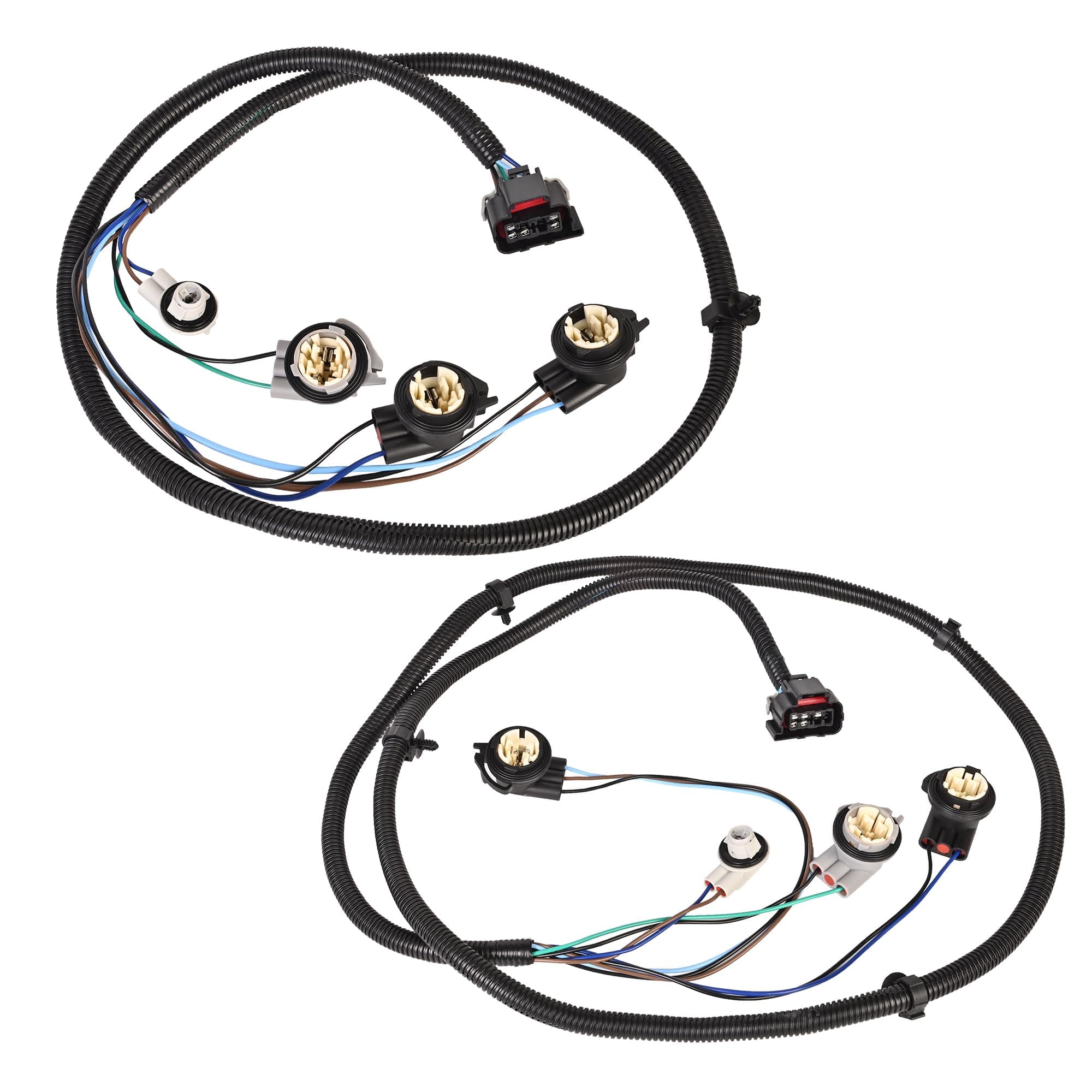 PANNUOSCS Left Driver and Right Passenger Side Tail Light Wiring Harness Kit Compatible with 2003-2006 Silverado 1500 2007 Chevy Silverado 3500 Classic Replace# 16531401 16531402
