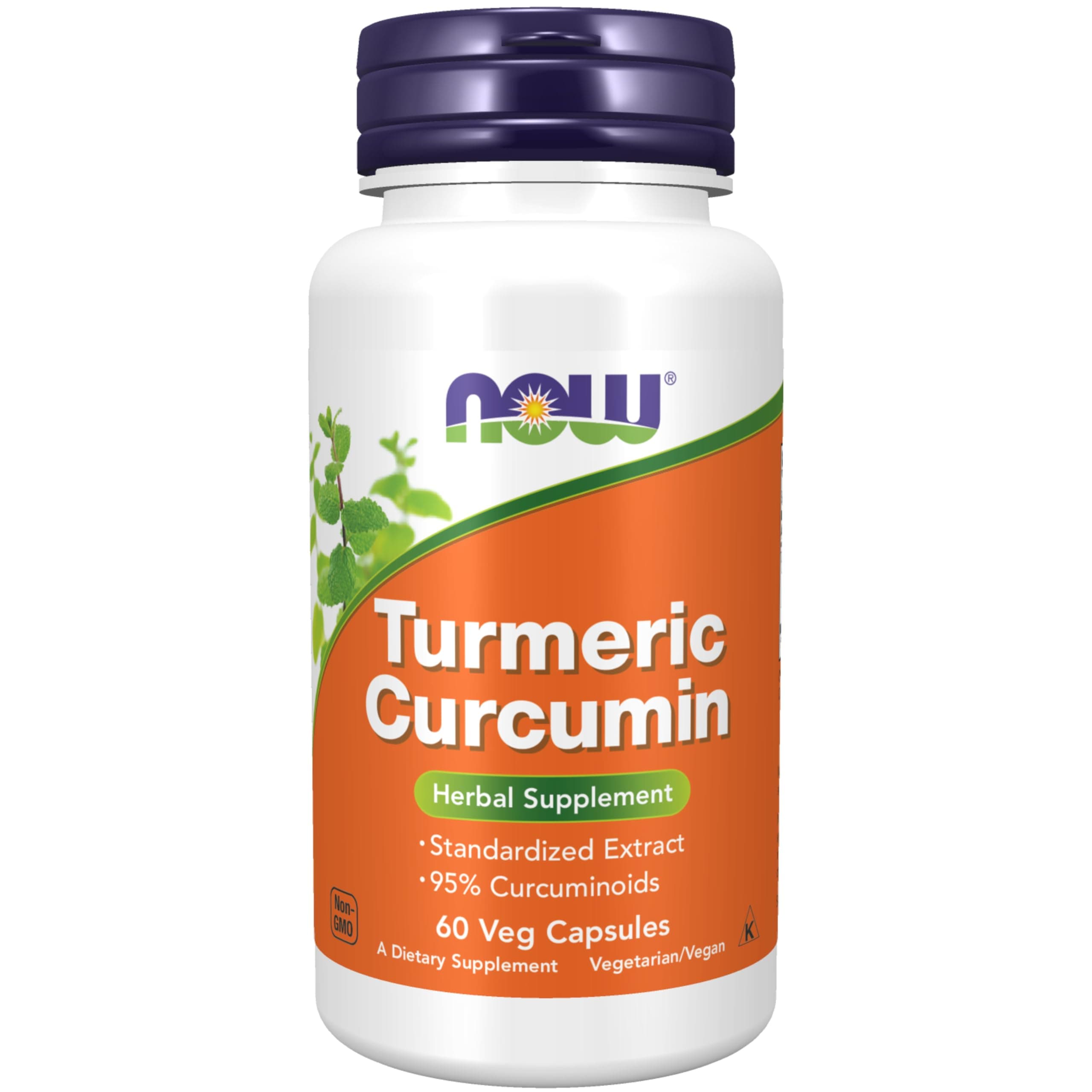 Supplements, Turmeric Curcumin, Derived from Turmeric Root Extract, 95% Curcuminoids, Herbal Supplement, 60 Veg Capsules
