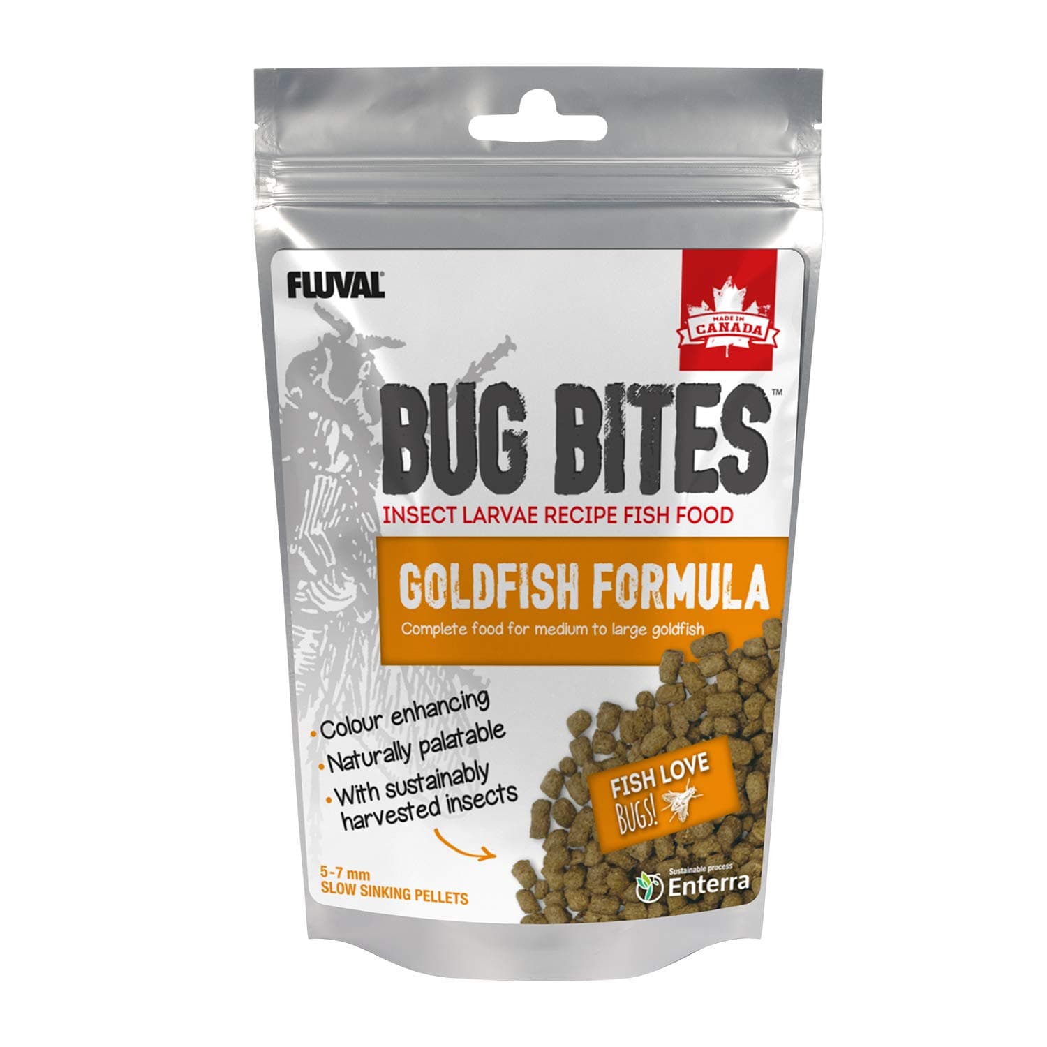 Fluval Bug Bites Goldfish Granule Fish Food 100g