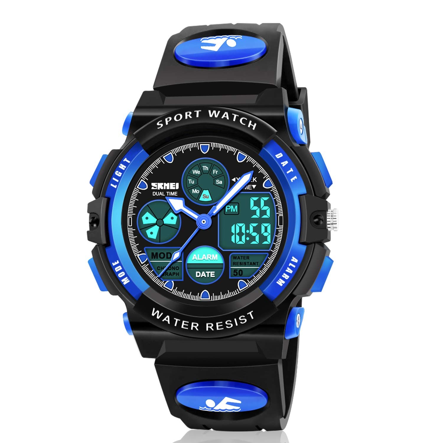 LED Multi Function Waterproof Watch for Kids - Kids Gifts
