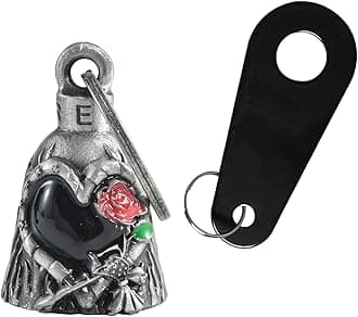 Dream Apparel Motorcycle Bell for Bikers Women Men W/Hanger, Biker Bell for Riders, Good Luck Riding Bell Moto Accessories