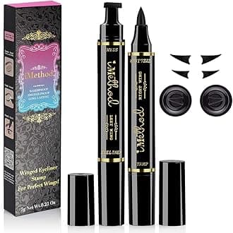 iMethod Eyeliner Stamp - iMethod 2 Pens Winged Eyeliner Stamp, Perfect Wing Cat Eye Stamp, Long Lasting Liquid Eye Liner, Waterproof & Smudgeproof Makeup