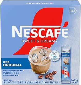 Nescafé Nescafe Sweet & Creamy Iced Coffee, Instant Coffee Sachets, 16x16g {Imported from Canada}