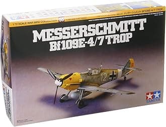 TAMIYA 300060755 60755 Messerschmitt 300060755-1:72 ME-BF 109E-4/7 Trup, Airplane, Standing Model, Faithful Replica, Plastic Kit, Crafts, Model Kit, Assembly, Unpainted, 1/72