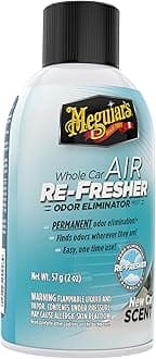 Meguiar's G16402 Whole Car Air Re-Fresher Odor Eliminator Mist, New Car Scent, 2 Fluid Ounces