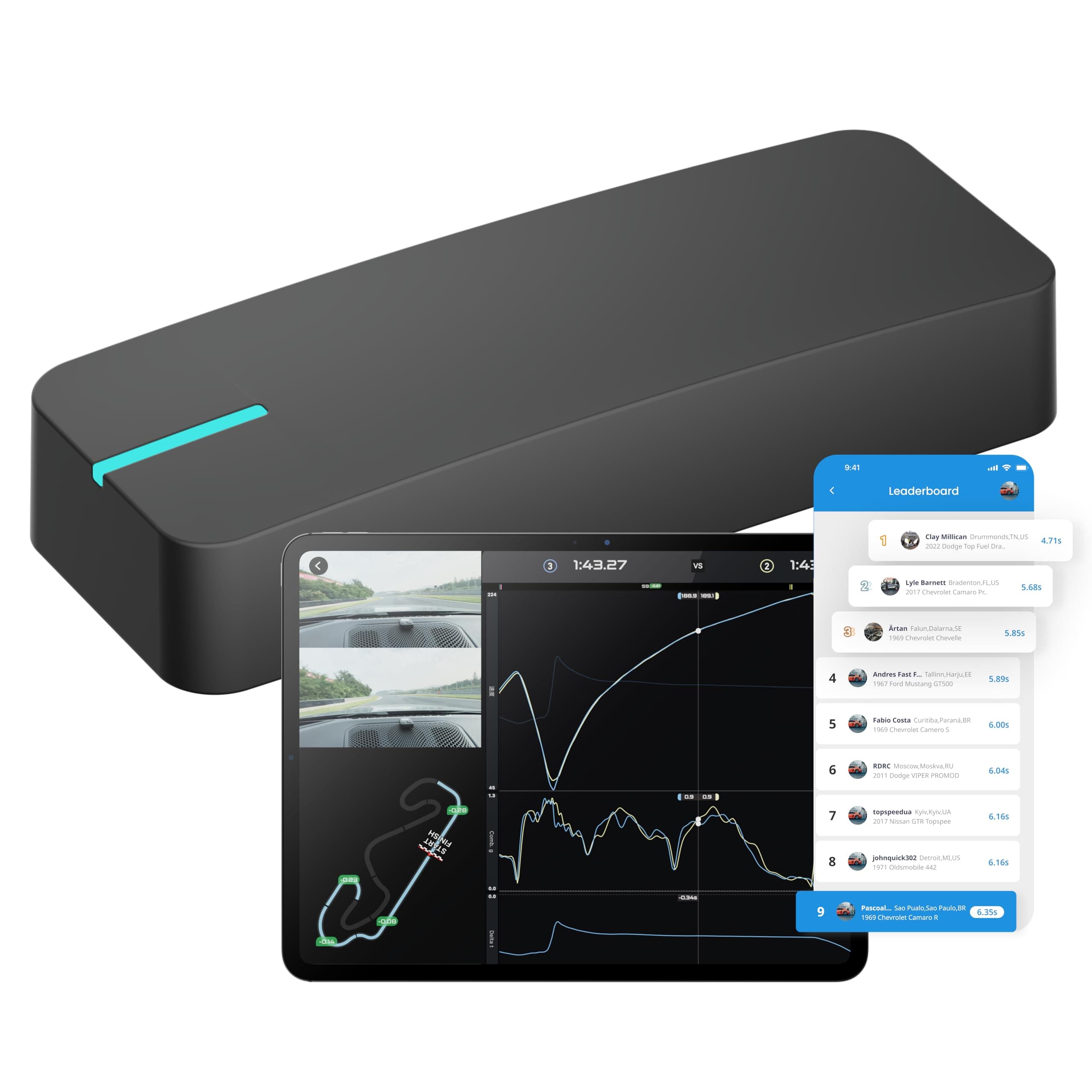 New dragy GPS Based Performance Meter, up to 25Hz Laptimer, Motorbike Video Overlay, Upgraded UBLOX 10th Gen High Performance Module, USB Type-C Charging Port (DRG70-C)