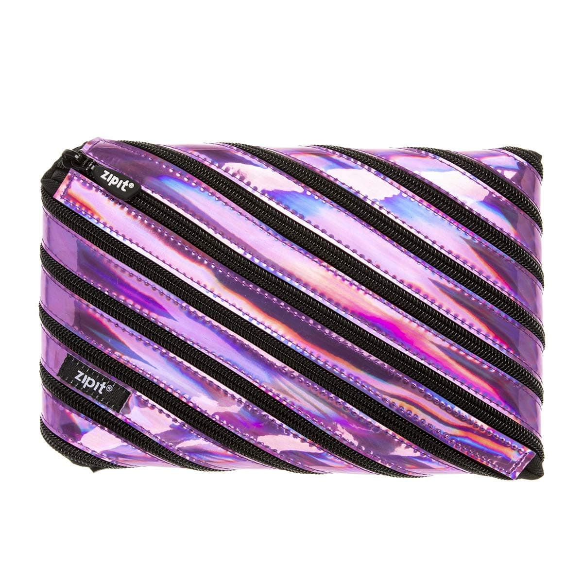 ZIPIT Metallic Big Pencil Case, Silver N