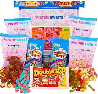 Tuck Shop Sweet Hamper, Bumper Gift Box Assorted Retro Sweets for Adults and Kids, Birthdays, Fathersday, Mothersday, Valentines Day