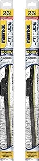 Rain-X 810206 Repellency Water Repellent Wiper Blades, 26" Windshield Wipers (Pack of 2), All Weather Streak-Free for Enhanced Visibility w/ Water Repellency Formula