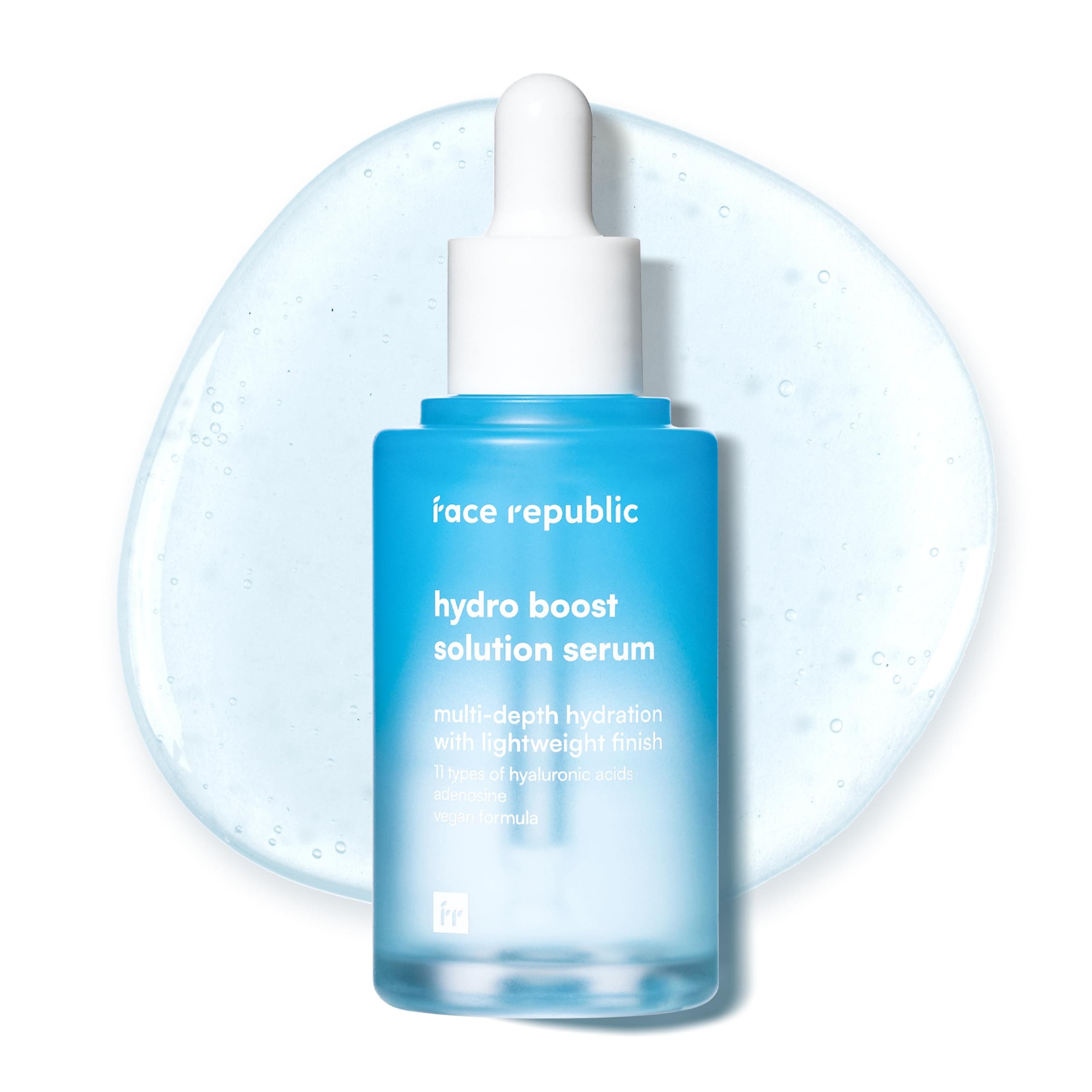Hydro Boost Solution Serum 45ml 1.52 fl oz | Hyaluronic acids, Adenosine | Hydrating, Refining | Anti-wrinkle | No Artificial Color | For Dry, Sensitive Skin | Vegan Korean Skin Care