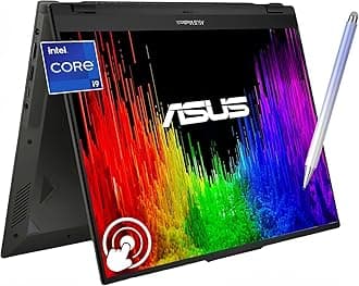 ASUS Vivobook S 16 Flip 16" WUXGA Touchscreen Laptop, Intel 14Cores i9-13900H, 1080p Webcam, Harman/Kardon, Wi-Fi 6E, Backlit KB, Win 11H, w/Pen (24GB RAM | 1TB SSD)
