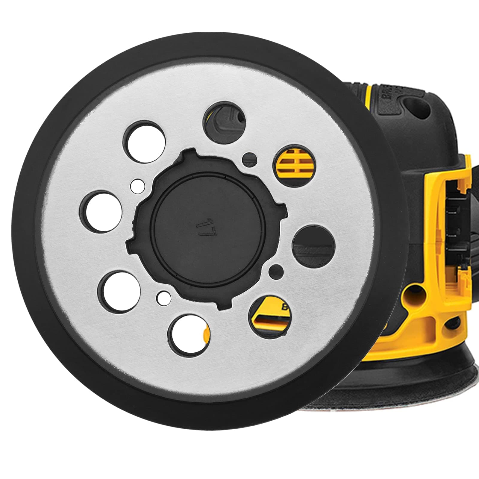 Donanim 5-Inch Hook and Loop Random Orbit Sander Replacement Pad,Metal Backing Sanding Pad for DWE64233 & N329079, Fit for DWE6421,DWE6421K,DWE6423,DWE6423K,DCW210