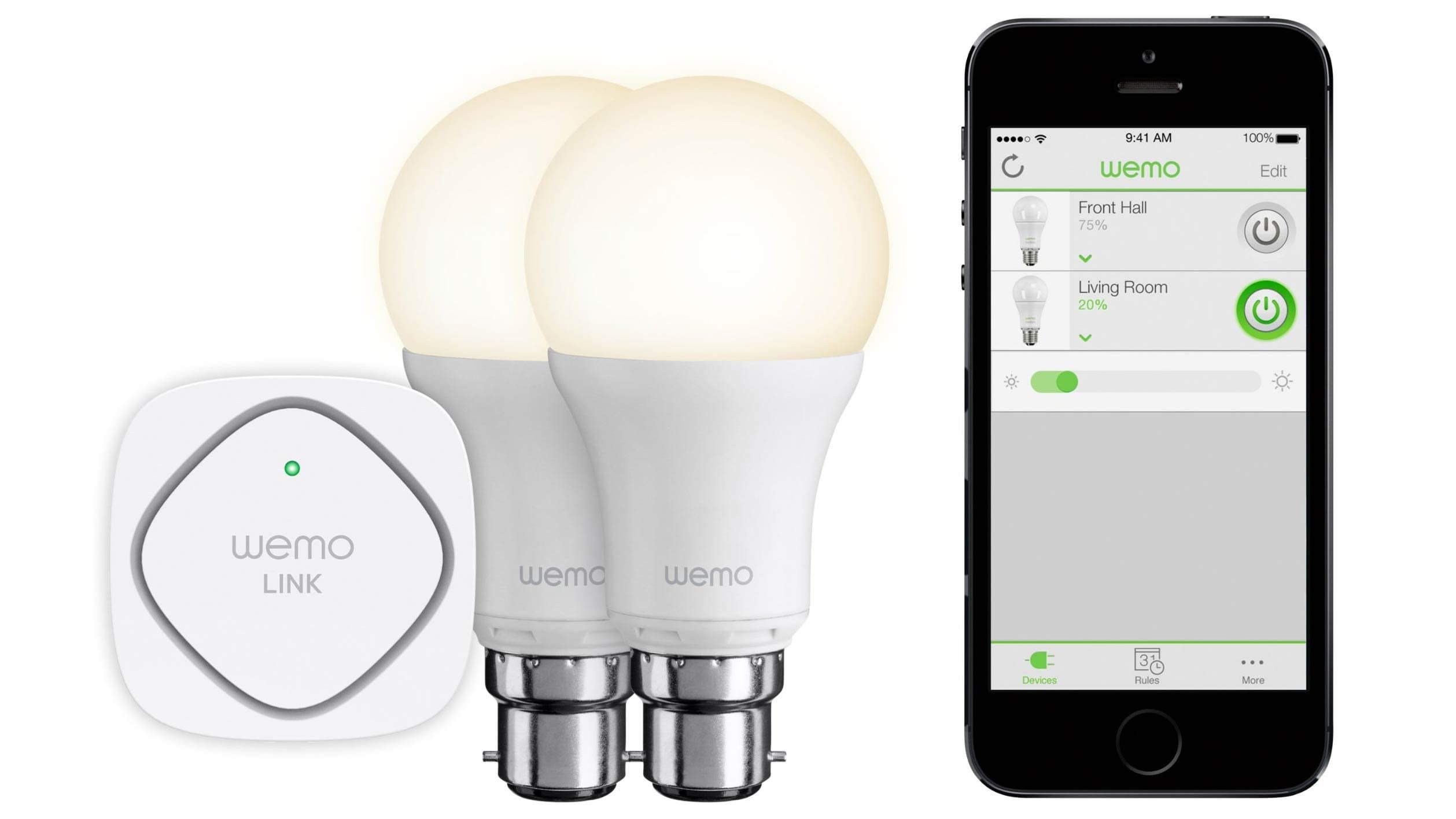 WeMo Smart LED Lighting Starter Set, Wi-Fi Enabled (Discontinued by Manufacturer)