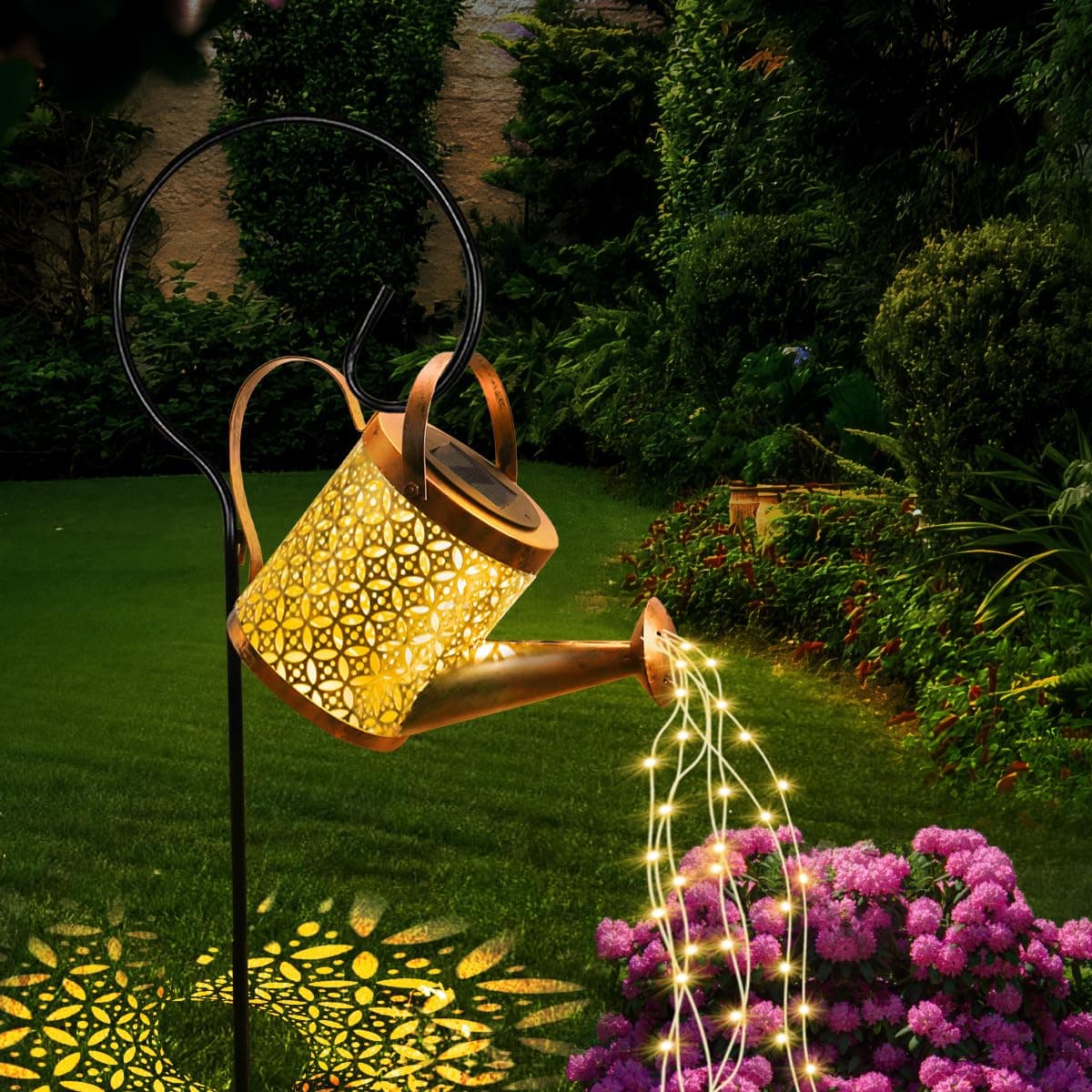 Solar Watering Can Light, LED Solar String Lights Waterproof Dual Mode Water Can Lights for Garden Patio Yard Pathway Lantern Plant Decorationr, Unique Gardening Gifts for Women Mum