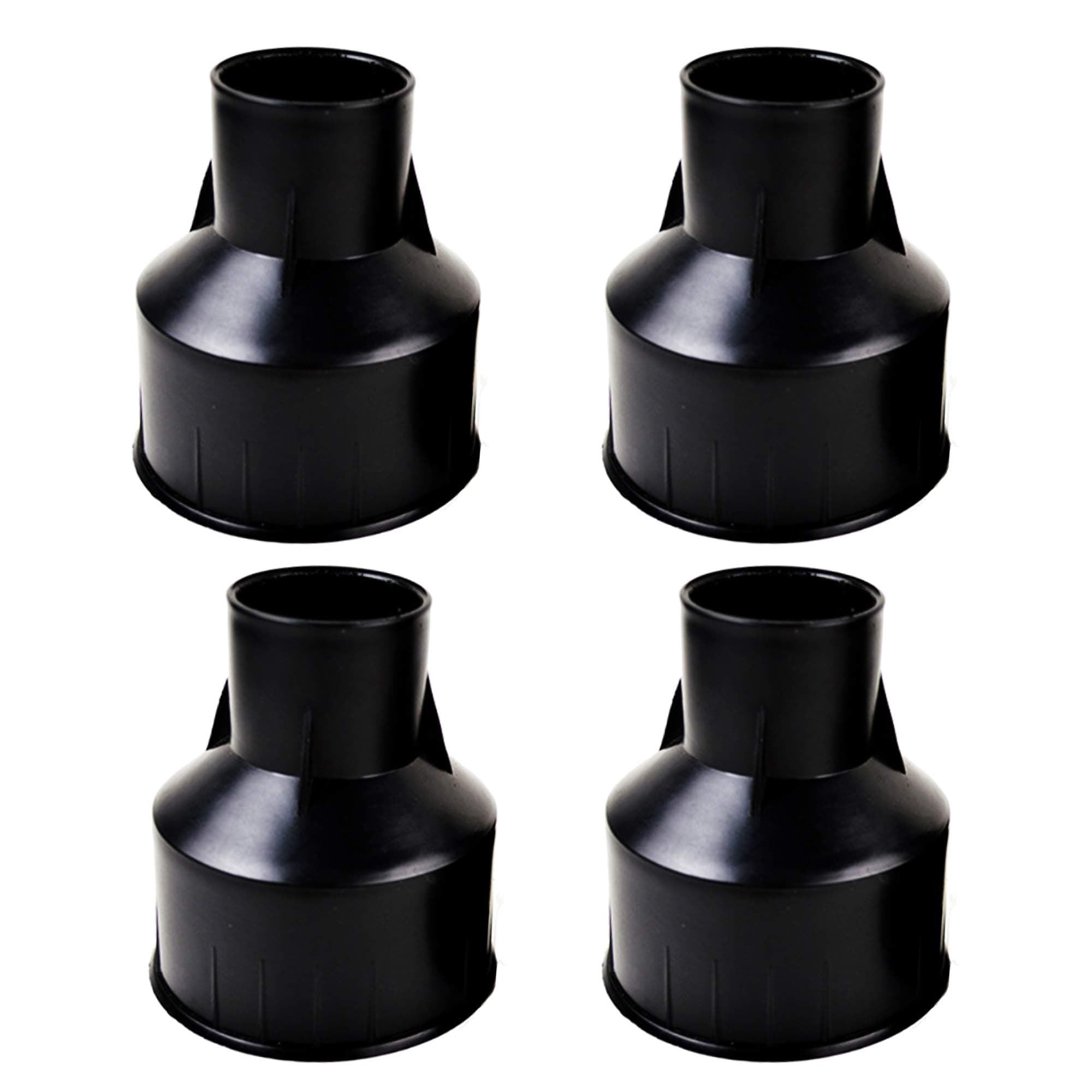 Embedded Parts, Plastic Horn Shape,Black Built-in Fitting,Waterproof Outdoor/Indoor Preembedded Inserts,for LED In-Ground/Step Stair/Underwater Swimming Pool Lights,4 Pack (L-Φ142)