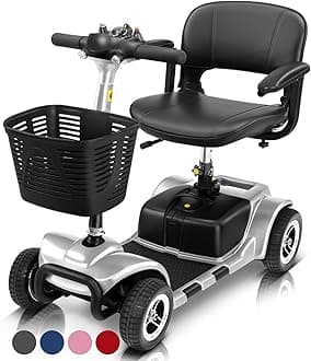 Vive 4 Wheel Mobility Scooter One Size Silver