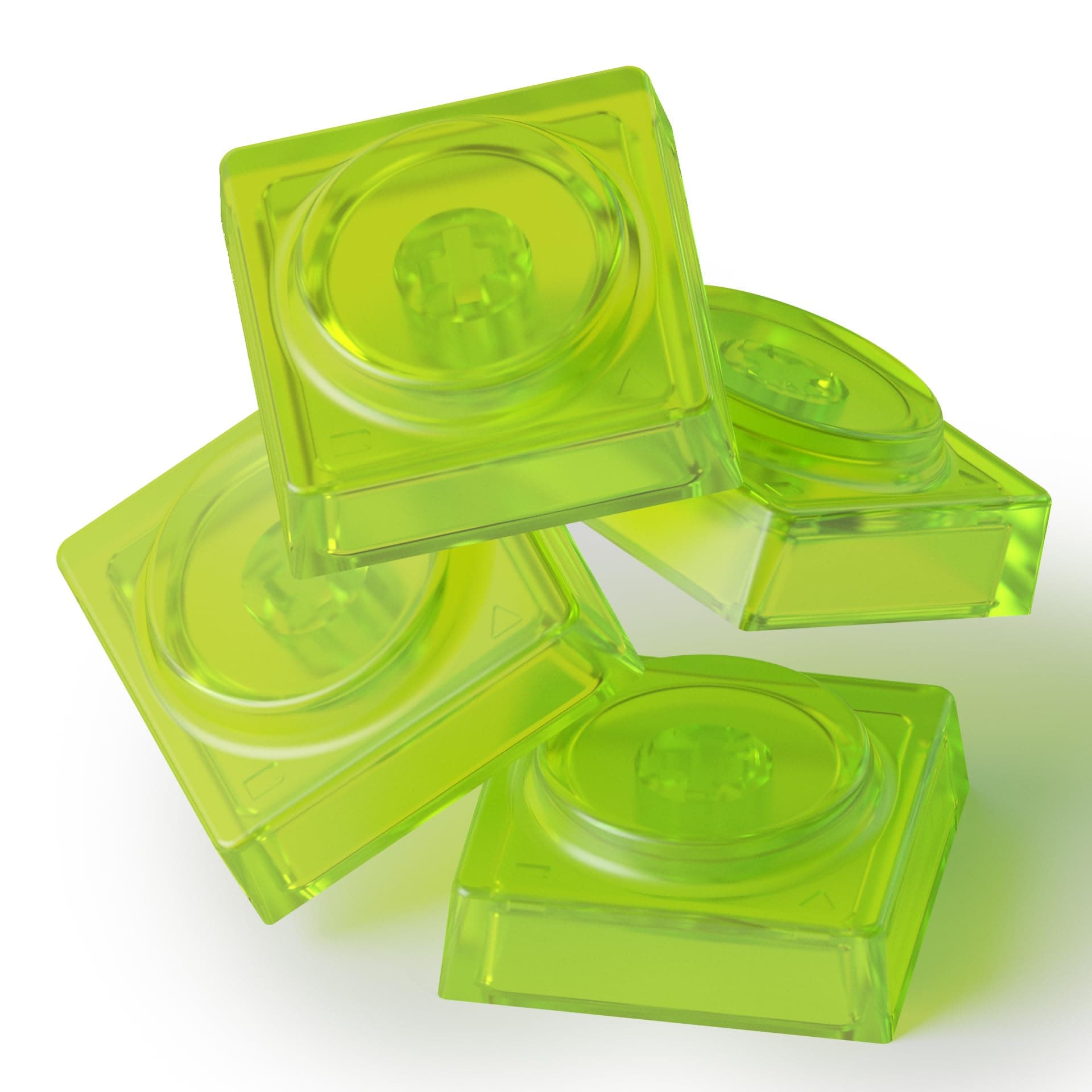 DOYS Keycap Set DOY Mechanical Keyboard Keycap Compatible with MX Box Switch (Glowing Transparent Green - A Kit, 32PCS)