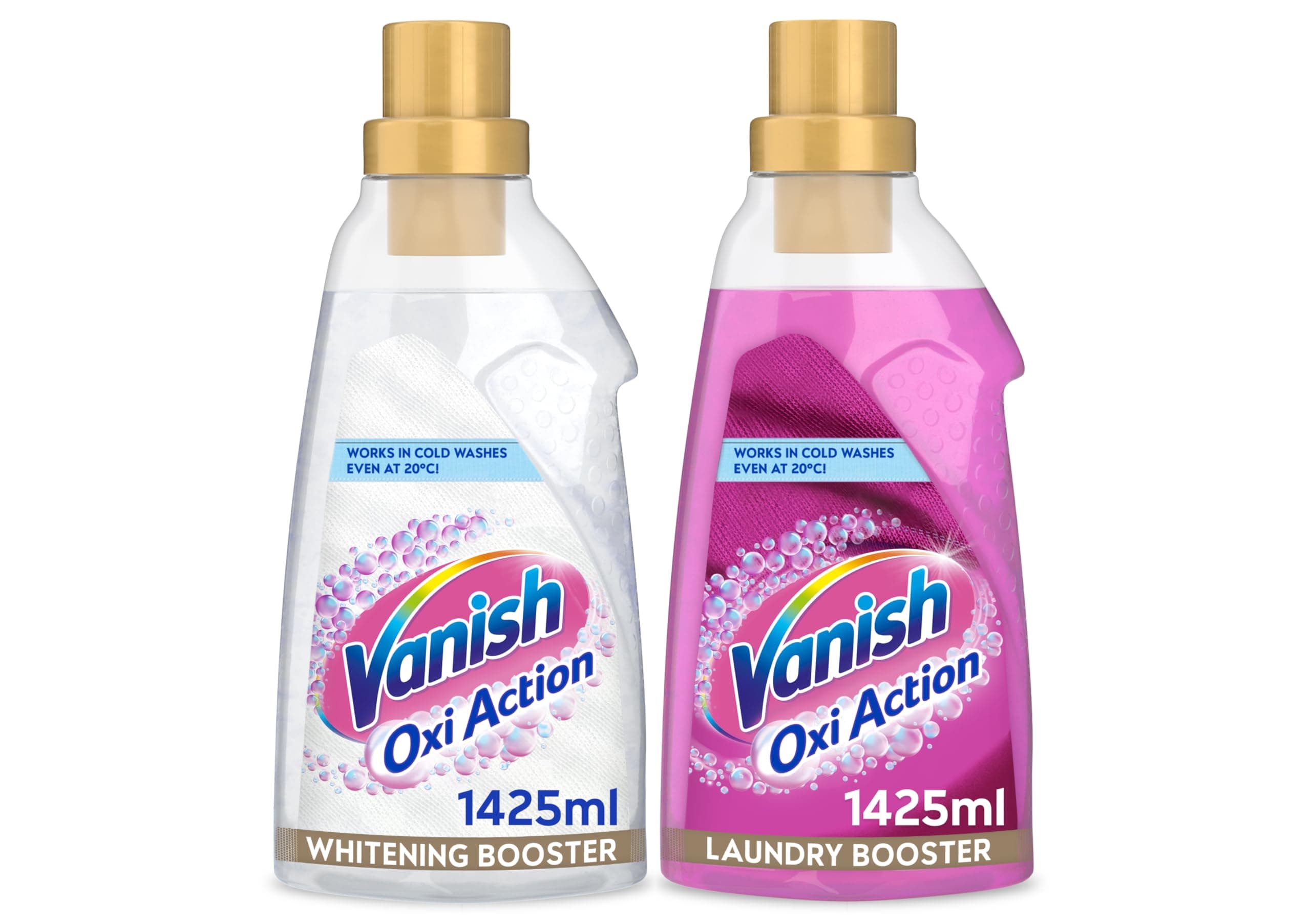 Gold Oxi Action Stain Remover for Clothes, Gel Bundle, 2x 1.4 Litre Bottles (2.8 Litre)