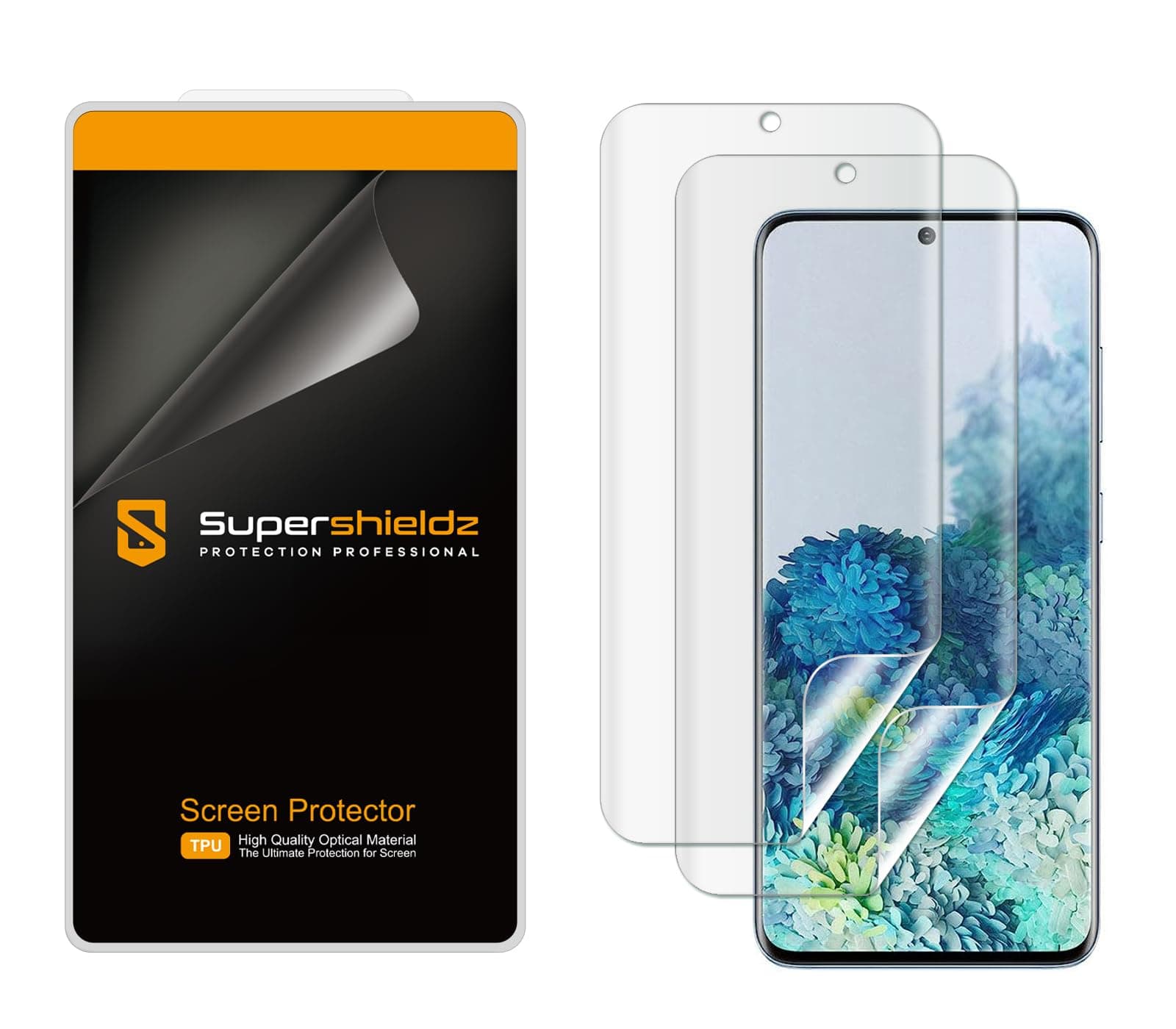Supershieldz (2 Pack) Designed for Samsung (Galaxy S20 Plus 5G) Screen Protector, High Definition Clear Shield (TPU)