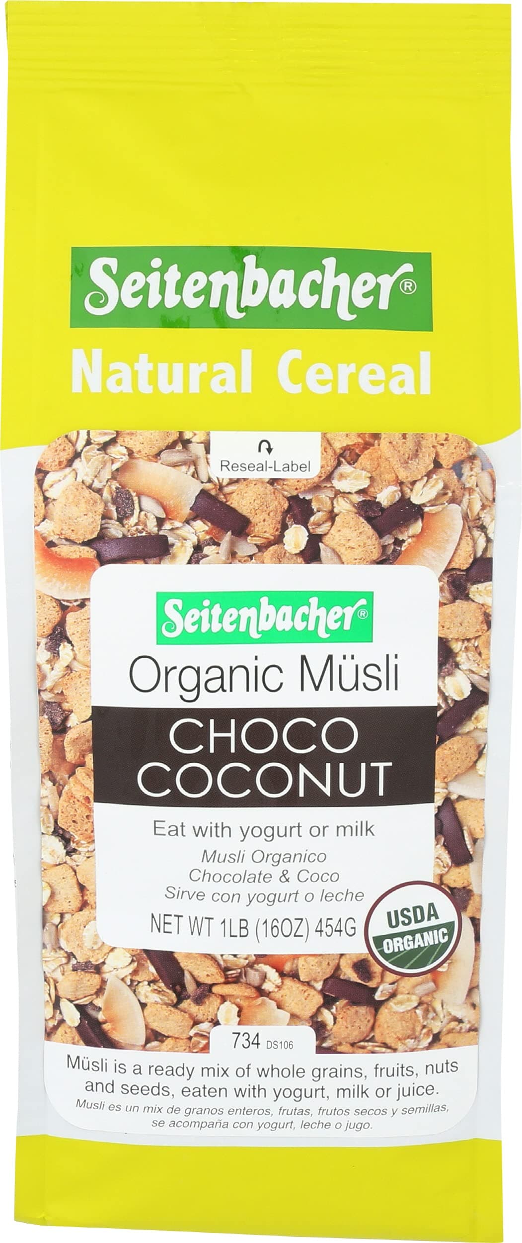 Seitenbacher, Muesli No 23 Choco Coco Organic, 16 Ounce