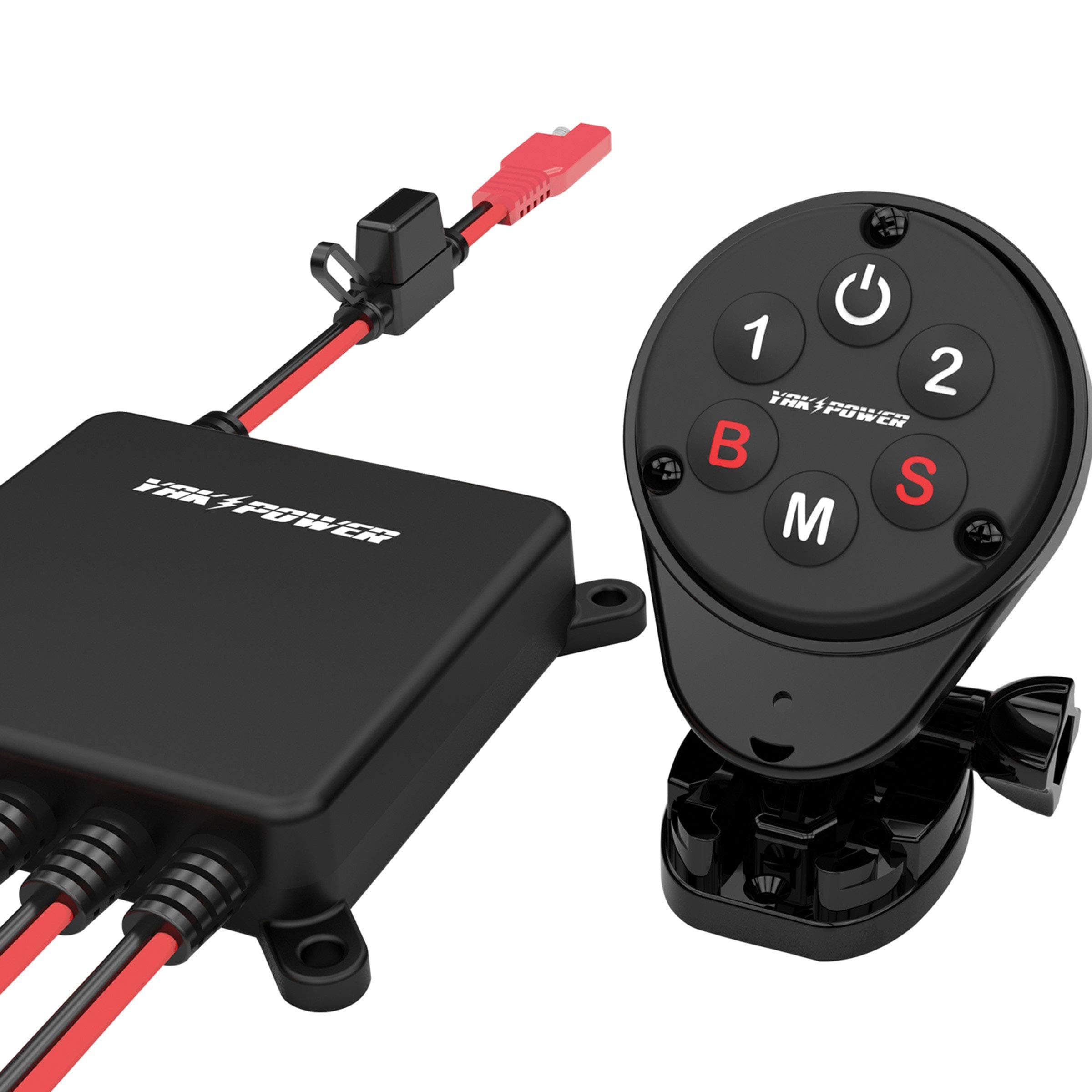 Yak-PowerPower Panel Digital Switching System with Plug-and-Play Connectivity for Easy Addition and Control of Your 12-Volt Electronics on Your Kayak (Wireless (5 Channel))