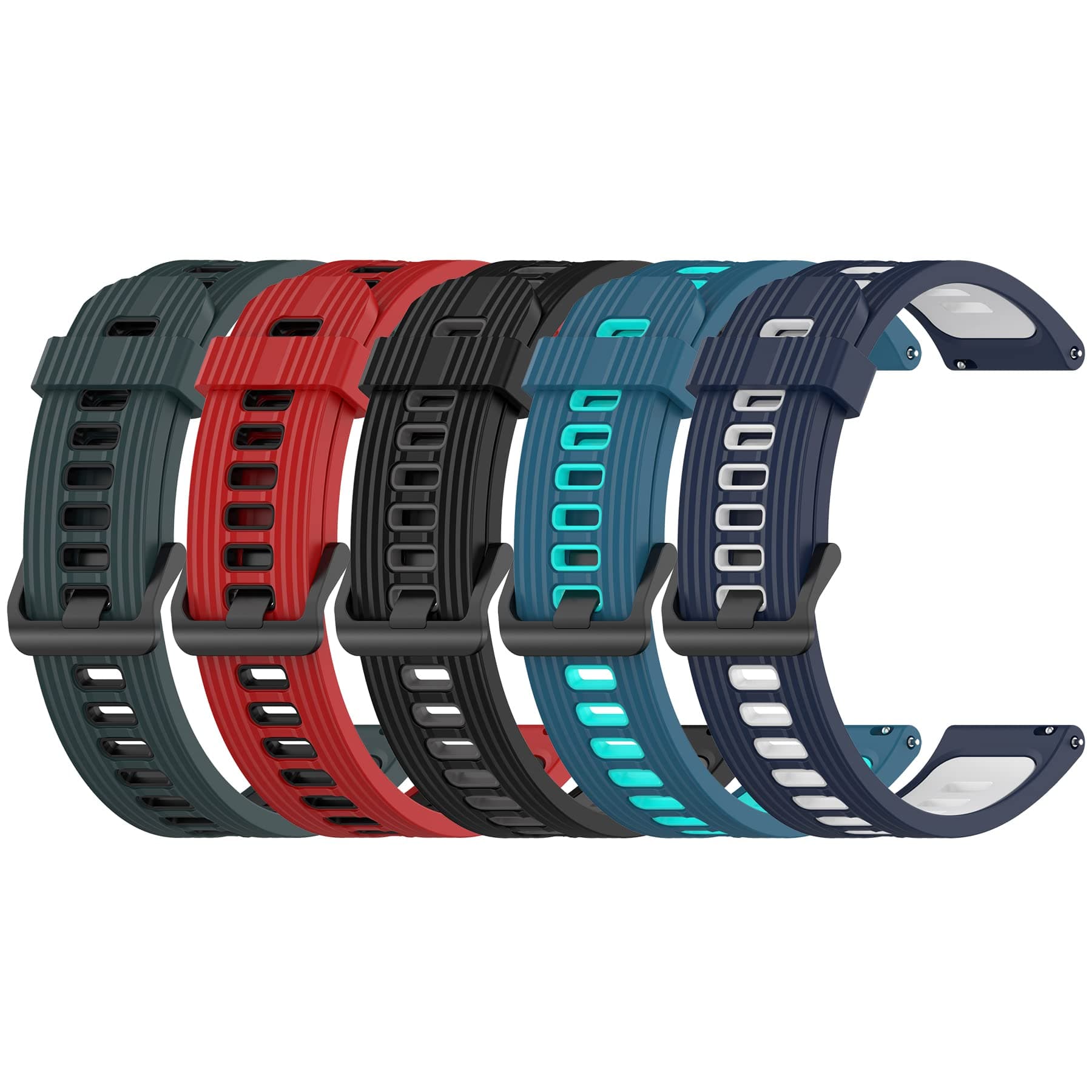 Replacement Bands Compatible with CARBINOX X-Ranger, Vortex, Vesta, Blaze Round, Blaze S, Blaze Square Bands,Soft Silicone Wristband Quick Release Sport Watch Strap