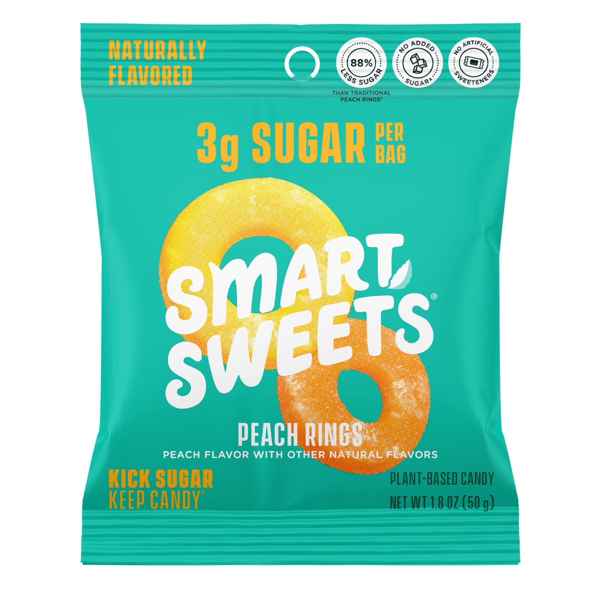 SMART SWEETS Peach Rings, 1.8 OZ