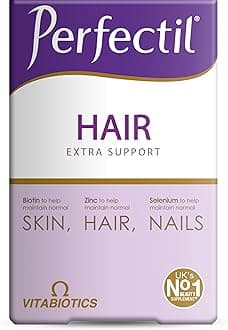 Perfectil Hair Beauty Supplement for Hair - Includes Biotin, CoQ10 & Collagen, 60 Tablets 30-Day Supply, by Vitabiotics