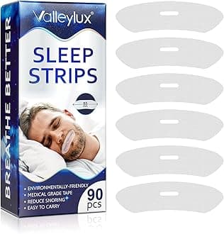 90Pcs Mouth Tape for Sleeping (85mm), Sleep Strips, Gentle Sleep Mouth Strips for Nasal Breathing, Less Mouth Breathing, Anti Snoring Mouth Strips Promote Better Nighttime Sleeping and Snoring Relief