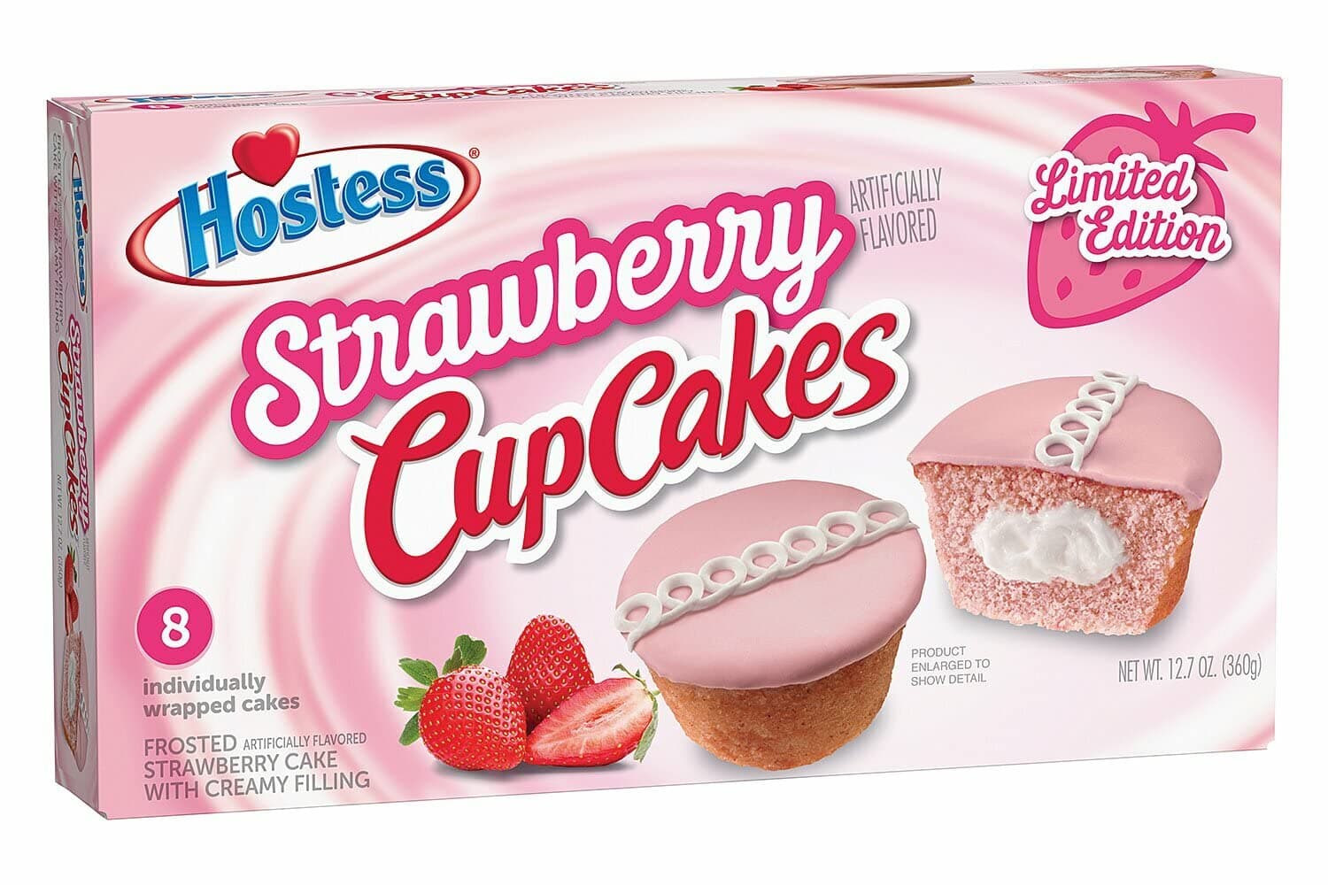 Hostess CupCakes [One 8 Count Package] (Strawberry)