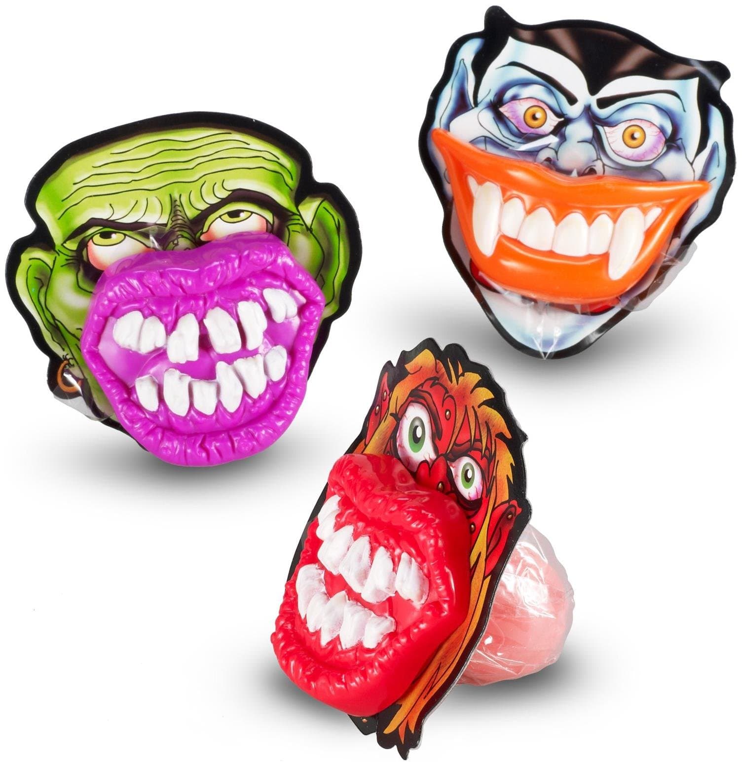 Flix Candy Spooky Lip Pops Fruit Flavored Lollipop