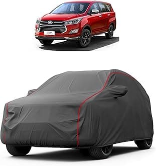 Car Accessorie - Compatible with Toyota Innova Crysta (2016 to 2024) car Cover - Water Proof car Cover - with Mirror Cover - Toyota Innova Crysta car accessorie