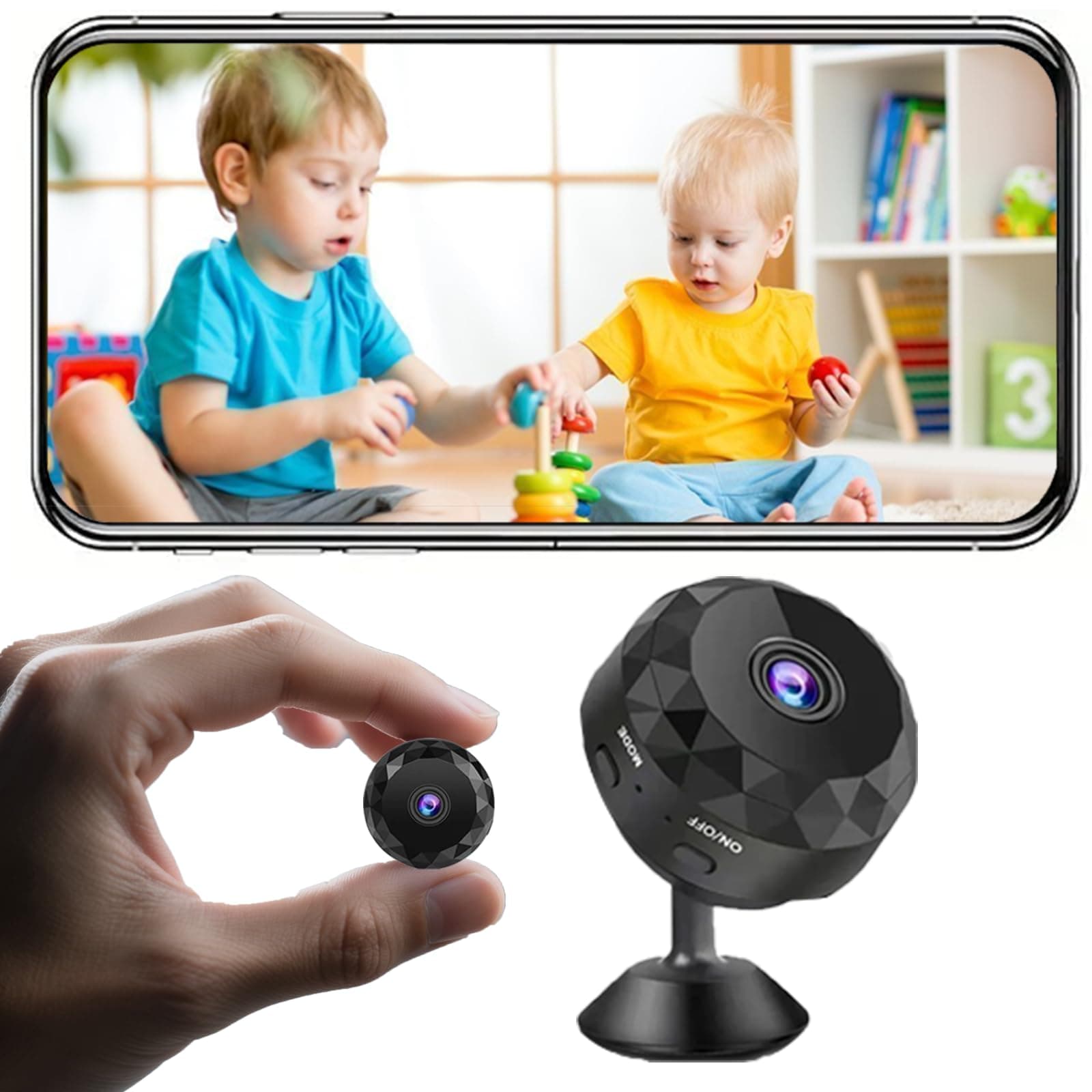Hidden Camera - 2K WiFi Mini Wireless Security Camera, Perfect for Indoor and Outdoor Security and Pet/Baby Monitoring