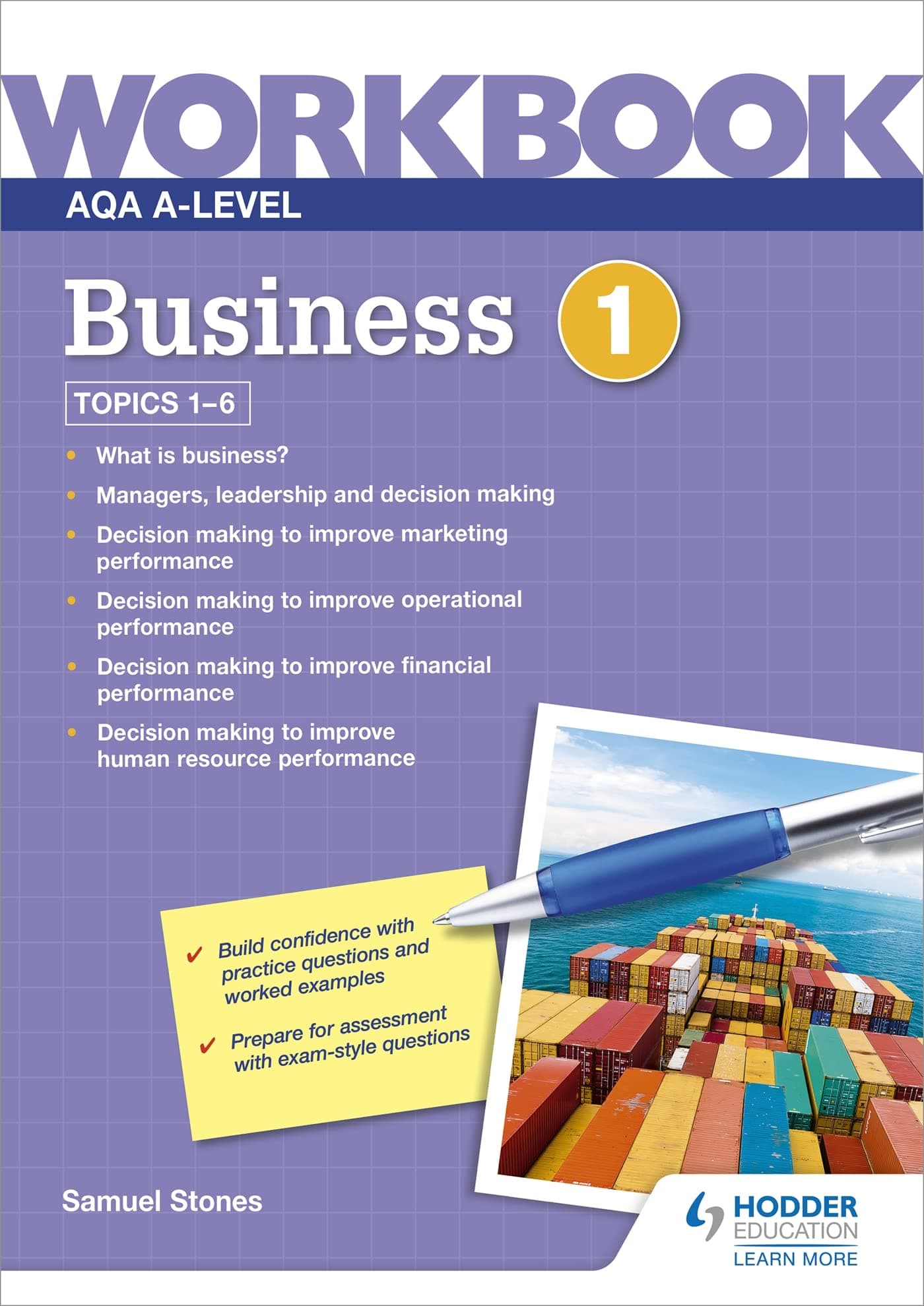 Hodder Education AQA A-Level Business Workbook 1
